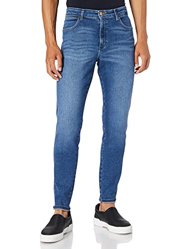 Wrangler Vaqueros Skinny, Blue, 27W / 34L para Hombre Cover