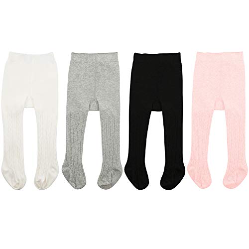 Image of Zando Infant Soft Tights Toddler Seamless Leggings Tights for Baby Girls Winter Knit Warm Newborn Pants Stockings