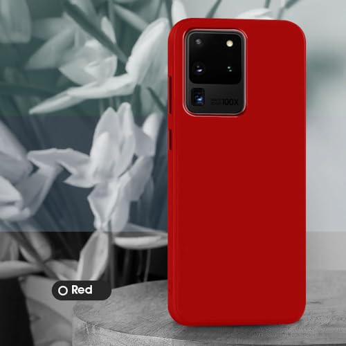 Image of Back Cover for Samsung Galaxy S20 Ultra 4G / S20 Ultra 5G | Full Camera Protection | Premium Liquid Silicon Case | Flexible Bumper Case for Samsung Galaxy S20 Ultra 4G / S20 Ultra 5G (Red)