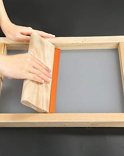 image for Caydo 3 Pieces 3 Size Wood Silk Screen Printing Frame with Mesh for Sc