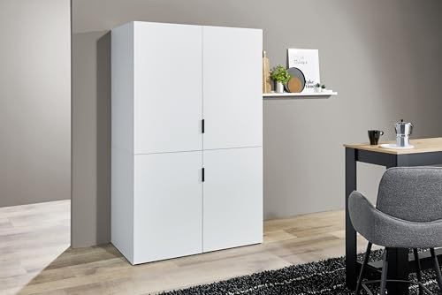 Miniküche >Heidelberg< Weiß, kompakt & funktional: Studentenküche 124x200x70 cm mit Kühlschrank-Nische, Schubladen, Türen, FSC-zertifiziert, Kabeldurchführung, 28 mm Arbeitsplatte – zerlegt geliefert Miniküche >Heidelberg< Weiß, kompakt & funktional: Studentenküche 124x200x70 cm mit Kühlschrank-Nische, Schubladen, Türen, FSC-zertifiziert, Kabeldurchführung, 28 mm Arbeitsplatte – zerlegt geliefert