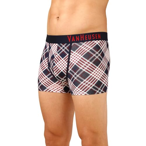 Image of Van Heusen Men's Cotton Trunk - Pack of 1 | Contoured pouch for support | Antibacterial Briefs | Sweat Absorbant | Moistue Wicking | Breathable Everyday Underwear | Long Lasting Color| Fun Prints | Style 10051