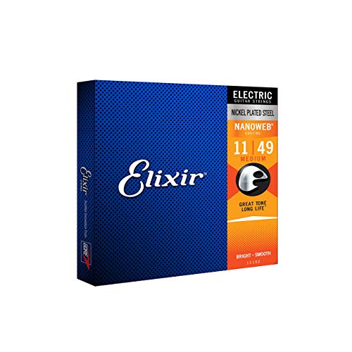 Elixir Nanoweb Cuerdas Guitarra 12102 Medium 11-49 - Les Beatles, Paul McCartney, John Lennon, RIngo Starr, George Harrison Elixir Nanoweb Cuerdas Guitarra 12102 Medium 11-49