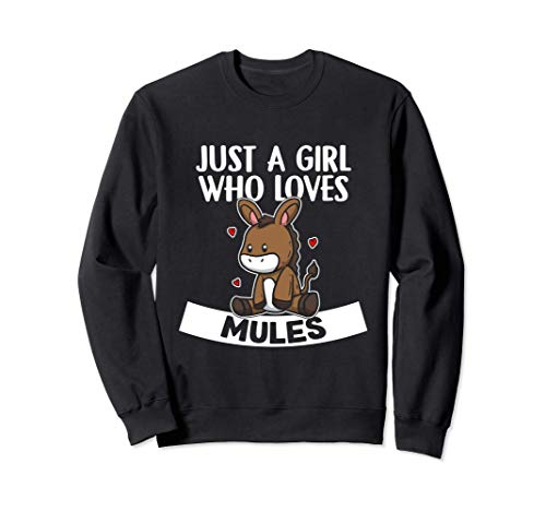 Just A Girl Who Loves Mules Burro Disfraz De Mula Sudadera
