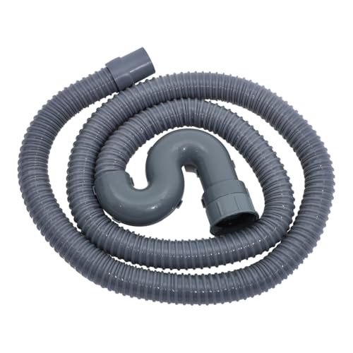 BCOATH 2m Drain Hose Extension Water Pipe for Dishwasher Wash Basin Flexible Drain Pipe with Buckle Easy Installation Thickened Tube for Waste Water Discharge