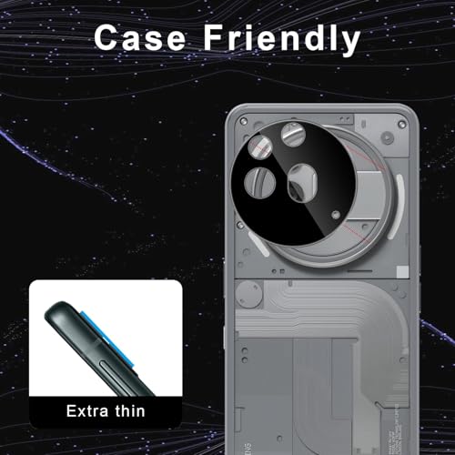 Image of Xmon Back Camera Lens Protector for Nothing Phone 3A Pro (1 Pack) Premium Camera Glass Protector Guard, Anti-Scratch, Ultra-Clear, Easy Installation