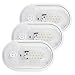 MICTUNING LED RV Ceiling Dome Light with ON-Off Switch, 10-24V 360 Lumen Single Dome Interior Replacement Lighting for RVs, Trailers, Campers (Natural White 4000-4500K, 3-Pack)