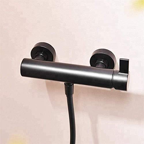 Ensemble de douche noir avec pommeau et robinet de bain installation facile