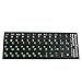 chenpaif Pegatinas de Teclado, Coloridas Pegatinas de protección de Teclado Ruso de PVC Esmerilado para portátil de Escritorio Verde