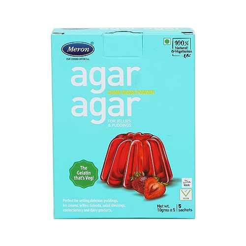 Meron Agar Agar China Grass Powder 5 x 10 g