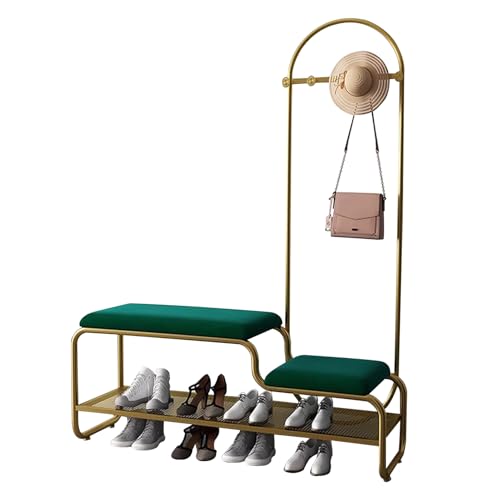 Vestiaire d'entrée compact avec portemanteau et rangement chaussures pour studio