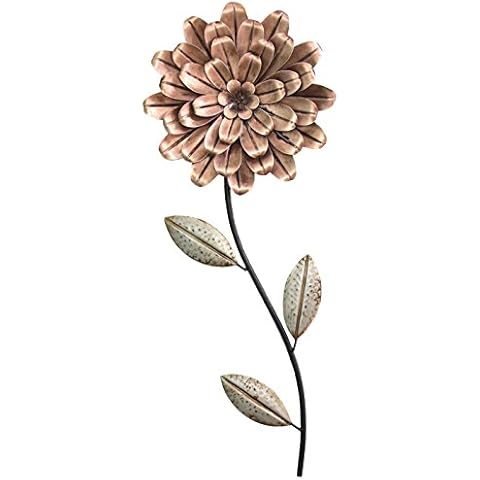 Stratton Home Décor S11554 Romantic Flower Stem Wall Décor, 8.66 W X 0.98 D X 21.46 H, Gold Cover