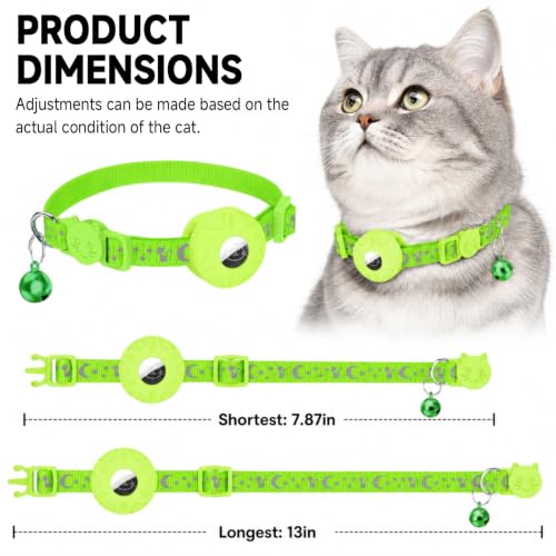 Rastreador de gatos y perros sin suscripción para paseos seguros con collar reflectante 3