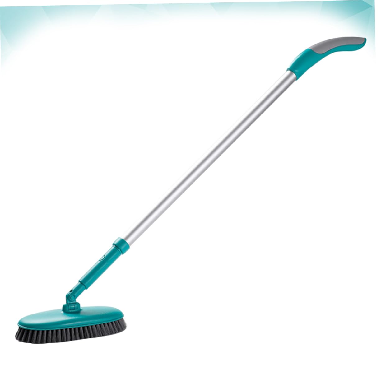 Cepillo de Fregar Color Verde Mango Largo y Cerdas Suaves Herramienta Extensible Fácil de Usar para Limpieza de Pisos y Azulejos