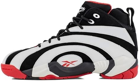 Reebok Shaqnosis Work Safety masculino, preto, branco e vermelho