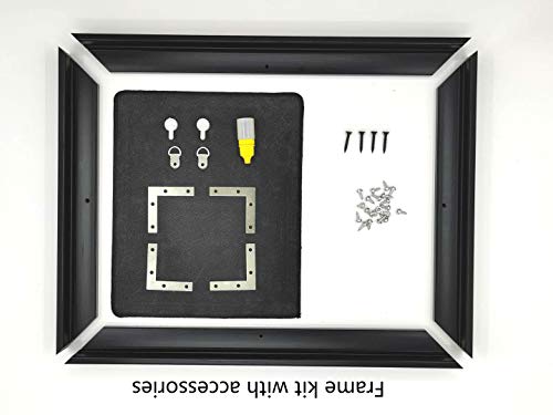 Image of DIY Floating Frame for 16X16 /40.7X40.7cm Canvas,0.6-0.8 inch /1.5-2cm Deep.Picture Art Wall Decor,Art Canvas Brown Frame