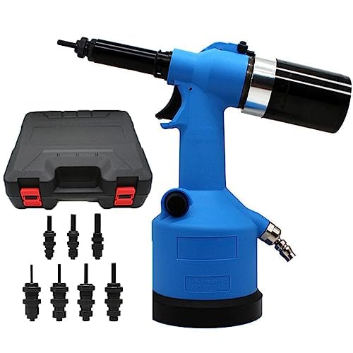 Remachadora neumática automática, herramienta neumática hidráulica industrial para tuercas ciegas M3-M12, pistola remachadora profesional para un cierre eficiente y fiable