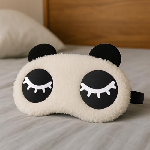 Image of Jenna Eye Mask Sleep Masks for Girls Blindfold for Women Eye Masks for Sleeping (Panda-Rh)