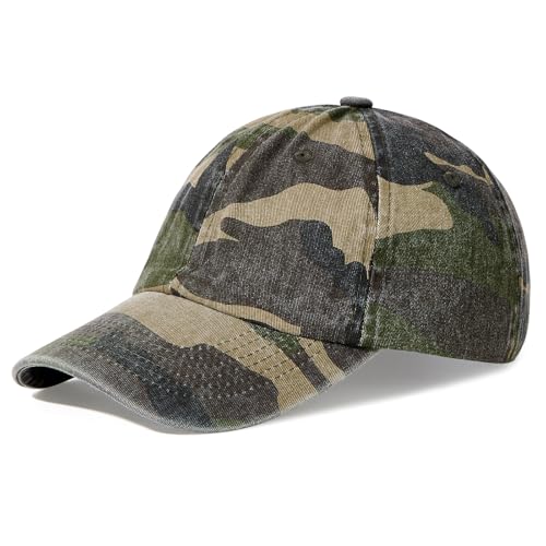Image of American Trends Baseball Cap for Women Men Adjustable Cotton Dad Hat, Classic Plain Ponytail Hat for Workout & Everyday Wear
