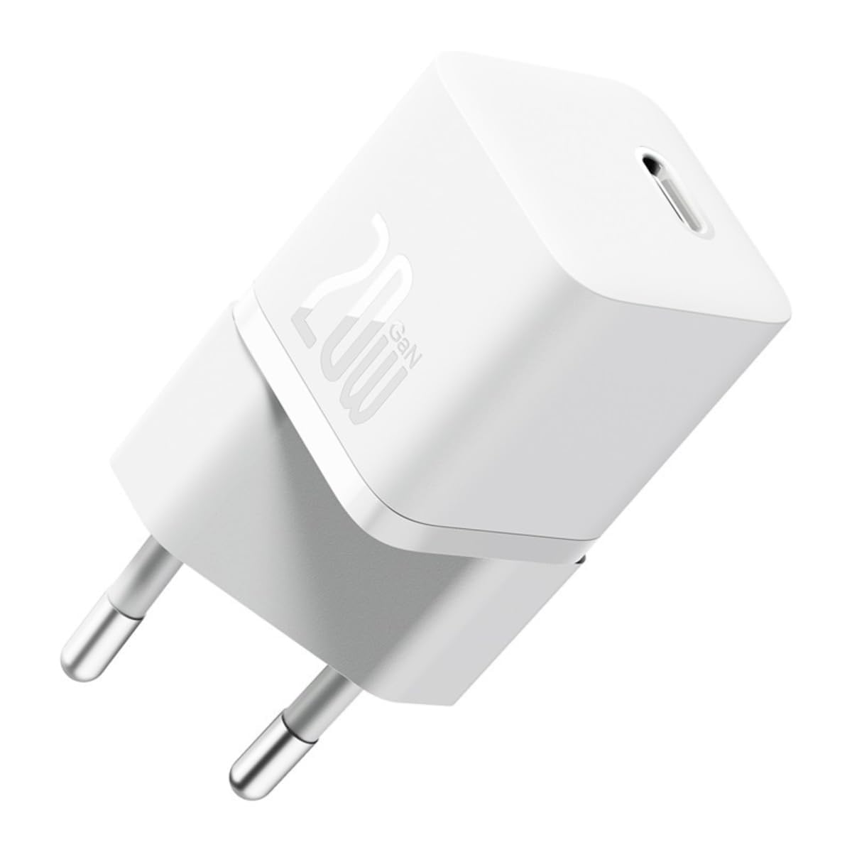 Baseus Mini USB-C Ladegerät GaN5 20W – Weiß