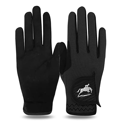 FINGER TEN Reithandschuhe Damen Touchscreen Sommer Reithandschuh Unisex Erwachsene Ladies Handschuhe Reiten Grip Reiter Fahrradhandschuhe für Reitsport Radfahren Damenreithandschuh Sports (Dunkel, M)