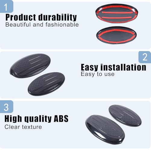 Image of Car Front Rear Emblems Trim Cover Compatible with Subaru Forester 2013-2018,ABS Car Front Rear Logo Trim Cover,Front Grille and Tailgate American Flag Decoration Emblems Accessories (2013-2018)