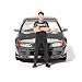 1:64 Diecast Model Car Compatible with Nissan Skyline GT-R (R32) Nismo Gunmetal W/Matsuda Figure Tsugio Matsuda Collection Limited Edition by Mini GT MGT00869