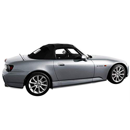 Fits: Honda S2000 Convertible Top With Heated Glass Window Black Twillweave 2002-2009