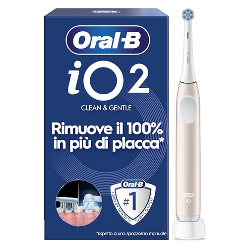 Oral-B iO 2 Spazzolino Elettrico, 1 Testina di Ricambio, Rosa