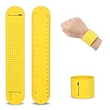 NEX&CO Waterproof Memo Pad Wristband- 2 Pack Wearable Writing Wristband Versatile Reminder Slap Bracelet w/Ruler, Reusable Erasable Silicone for to-Do List, Physical Jobs, Outdoor Activities and ADHD