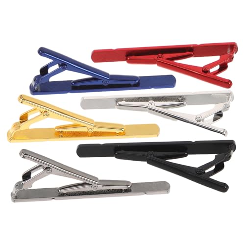 Pinzas para corbata de acero inoxidable minimalistas con acabado pulido Beavorty