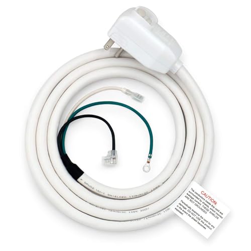 BAOMAIN 7.5FT LCDI A/C Power Cord Replacement, 20 Amp 240V 4800W, NEMA 6-20P Plug, 12/3 AWG Power Supply Cord Leakage Current Detection Interrupter for Air Conditioner, UL Recognized Component, Gray