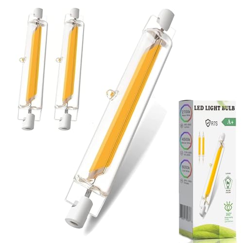 MJGFD R7S LED 78mm Dimmbar 10W R7S LED Ersatz für 100W Halogenstab Warmweiß 3000K 1000 Lumen 360 Strahlwinkel Kein Flackern für Flur/Deckenlampe/Stehlampe 2PCS