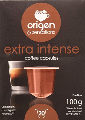 Origen Sensations 41735 Extra Intenso Origen Sensations Compatibles Nespresso, 20 Cápsulas