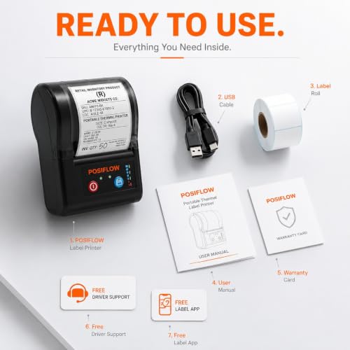 Image of Thermal Label Printer for Business Office Home | Inkless Thermal | Mobile, Desktop Compatible (TagLite)