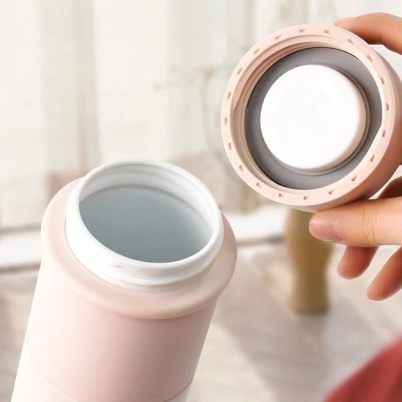 Termo de Viaje con Aislamiento al Vacío Taza Aislada con Filtro de té Botella de vacío Sellada de Acero Inoxidable de Gran Capacidad L Taza de Aislamiento de Volumen (Color : Dark, Size : One size) (