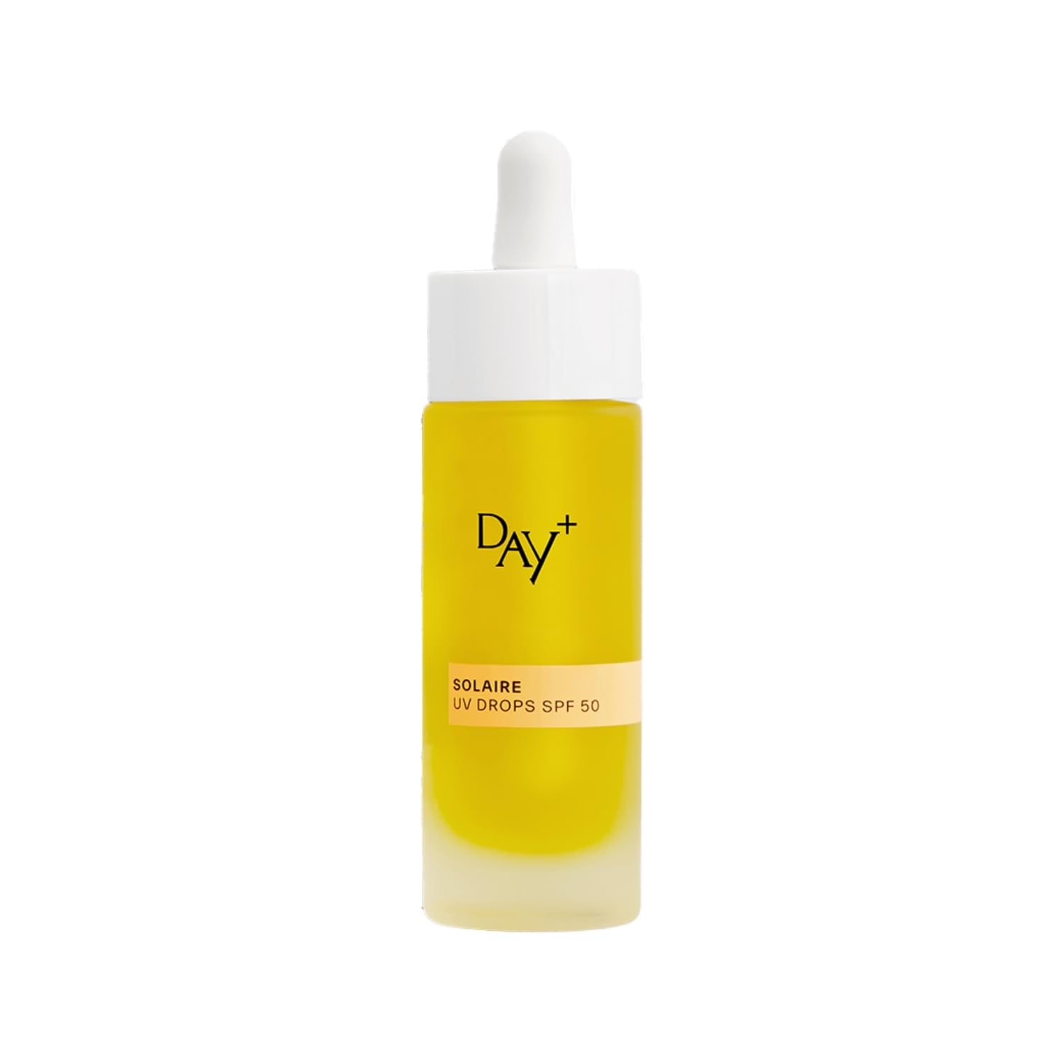 DAY+ | UV DROPS SPF 50 | Siero Viso Concentrato Solare ad Alta Protezione | Protegge dai raggi UVA/UVB, Contrasta le rughe e l'invecchiamento cutaneo, Idrata | Karanja, Buriti, Semi d'Uva | 30 ml