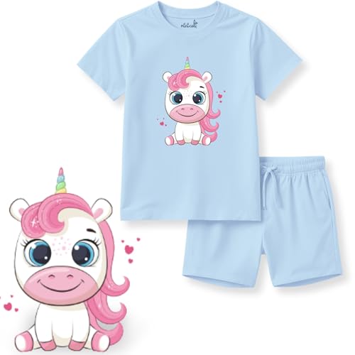 Image of minicult kids Kids Cotton Shorts and Matching Tshirt Coord clothing set with Cute Prints Clothing Set (200gsm Cotton Fabric)(pack of 2)