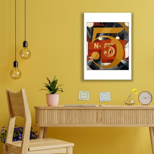 Figure Five en or Charles Demuth Impression Premium Satinée Spiffing Prints - 2