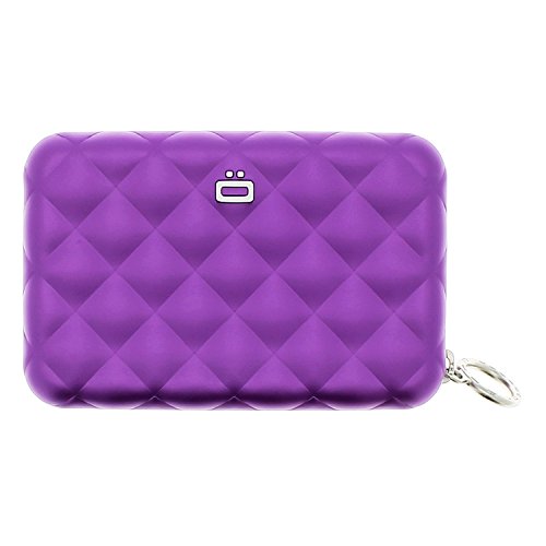 Preisvergleich Produktbild Ögon Aluminium Geldbörse m. Reißverschluss Violett