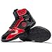 OUSUO Men's Wrestling Shoes Boxing Shoes Weightlifting Sneaker Boots High Top Sneakers for Fighters Black&Red 9