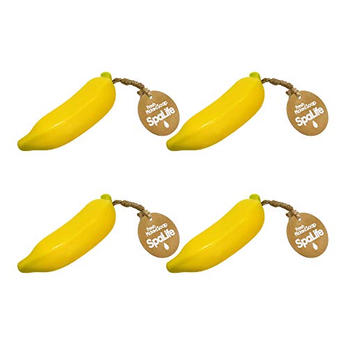 SpaLife Fresh Picked Fruit Soap 4 Pack (Banana)