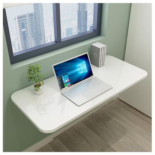 Table pliable murale rabattable blanche pour un coin repas convivial