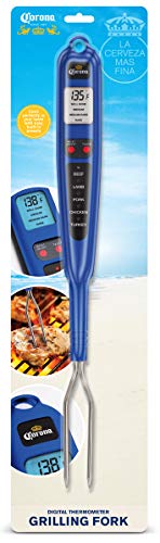 Corona Digital Fork Thermometer – Backlit LCD Screen Reads Fahrenheit or Celsius –