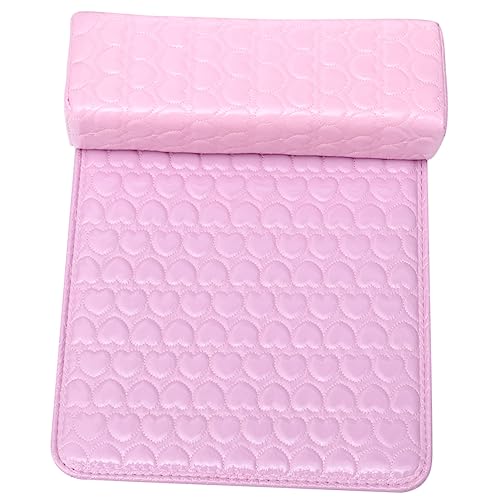 TOVINANNA 四角い枕型レザー手枕手? ピンク色 ネイルサロン用手首クッション ネイルアート時の快適サポート