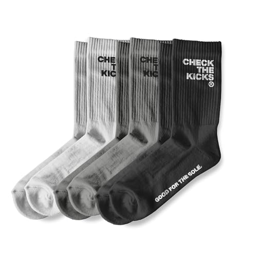 1 Pair Unisex Cotton Cushioned Crew Socks - Elastic Fit, Sizes 5-12, Woven Branding on Outer Sides2