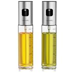 Arendo – Arendo - 2x Ölsprüher Glas – – transparente Skala bis 90 ml 