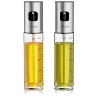 Arendo – Arendo - 2x Ölsprüher Glas – – transparente Skala bis 90 ml 