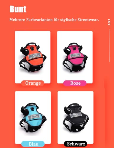 Yonsbox Personalisiertes Hundegeschirr mit Namen & Telefonnummer – Reflektierendes Brustgeschirr im Westen-Design aus Oxford-Gewebe, Bequem & Sicher für Hunde