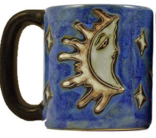 Taza de cerámica Mara azul celeste 16 oz miniatura 1